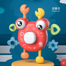 Creative Press Pull Rope Crab Finger Push Music Toys Baby Hand Fine Movement Exercise Education Puzzle Sensory Training Toy Gift