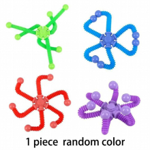 Children Fidget Spinner Toys Autism Sensory Pop Tubes Transformable Stress Relief Fingertip Gyros Toy for Adults Kids