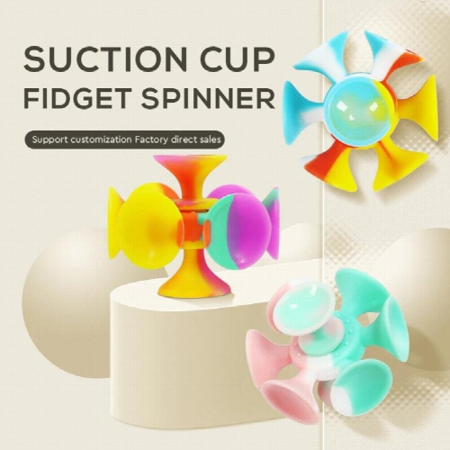 Childrens puzzle-relieving toy suction cup fidget spinner 1