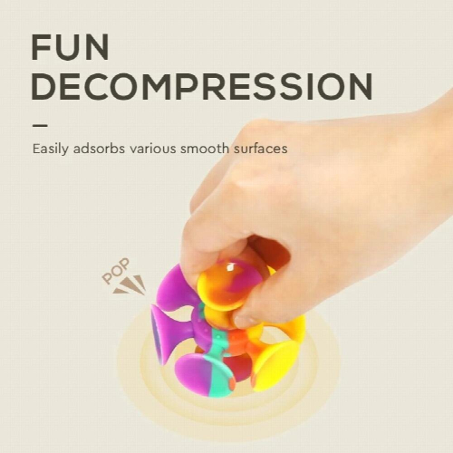 Childrens puzzle-relieving toy suction cup fidget spinner 2