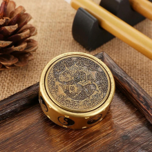 4.2cm Brass Fidget Spinner Mahjong Tai Chi Gossip Pattern Metal Hand Spinner Antistress Adult Fidget Toys Kids Stress Relief Toy