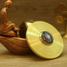 Big Size Brass Compass Fidget Spinner High Precision Gossip Metal Hand Spinner Adult Stress Relief Toy ADHD Kids Fidget Toys