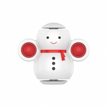 Rotate Bubble Snowman Fidget Toys Spinning Spinner Tumbler Snowman With Light Stress Relief Toys For Children Christmas Gift