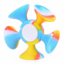 Hot Silicone Fidget Spinner With Suction Cup Darts Colorful Hand Spinner Anti-stress Fidget Toys For Adults Children Gift