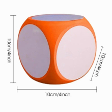 Blank Foam Puzzle Dice Family Party Games Tool Draw Freely WhiteBoard Dice Kid Erasable Creative DIY Dice Educational Toy