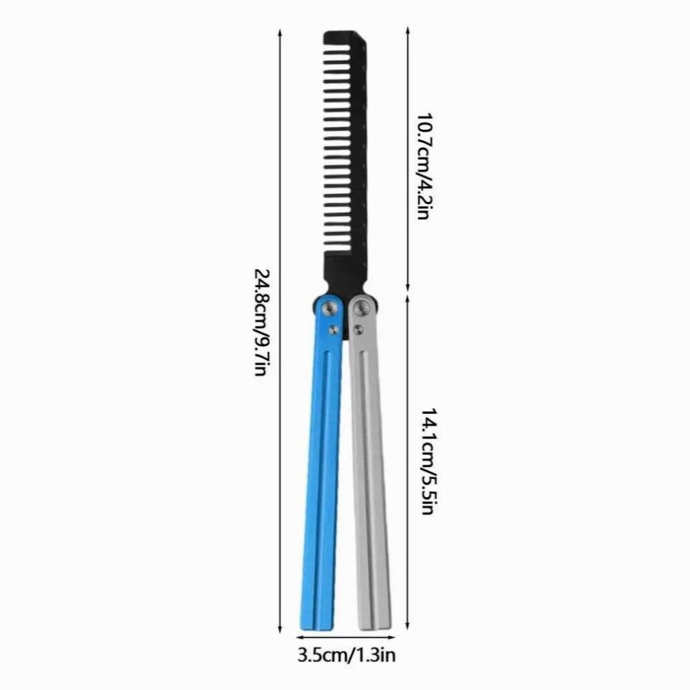 Butterfly Comb Folding Training Comb Practice comb Portable And Fun Butterfly Training Combing Tool For School Home Offices