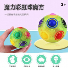 Hot Magic Rainbow Ball Cube Speed Football Puzzle Ball Fidget Toys for Children Adult Stress Reliever Decompression Ball