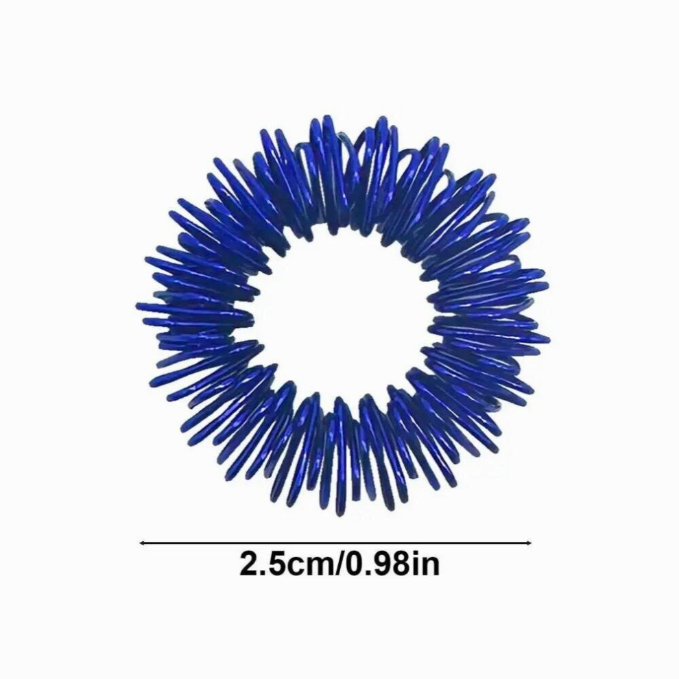 Sensory Finger Rings Acupressure Rings Spiky Sensory Finger Exerciser Antistress Resistance Band Creative And Funny massage ball