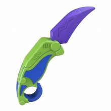 Foldable Gravity Butterfly Cutter Toy Glow In The Dark Portable Radish Knives Stress Toys Finger Strengthener for Adults Teens