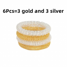 Novelty Funny Spring Steel Ring Bracelet Decorations Creative Spring Silver Wrist Massage Spring Decompression Toys Gift