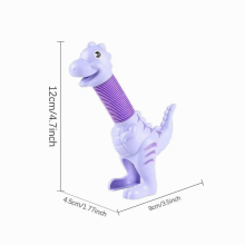 Dinosaur Tube Toys Funny Sensory Squeeze Tube Kid Educational Toys Dinosaur Fidget Toy For Girls Teens Boys Adults And Children