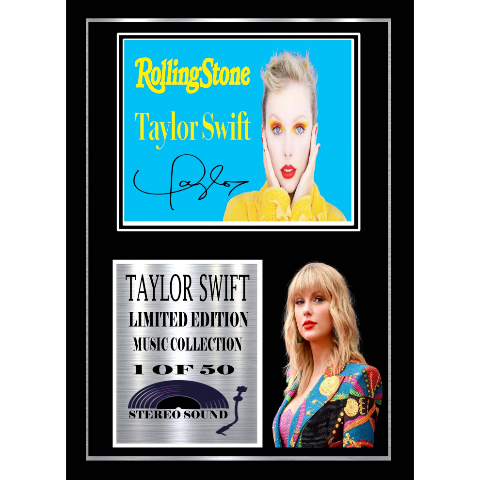 taylor swift  signed display