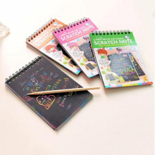 Drawing Toys Paper Creative DIY Coil Scratch Painting Childrens Graffiti Book Magic Drawing Toys Early Education