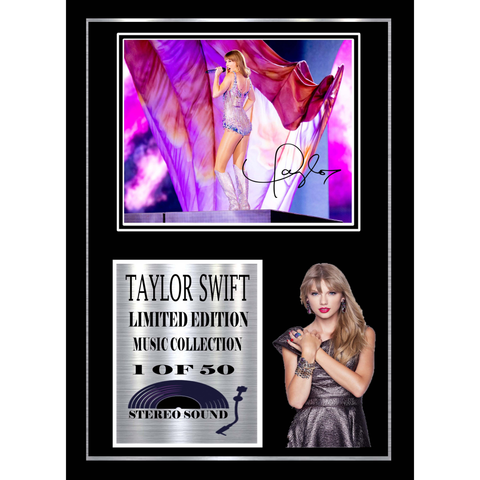 taylor swift signed display