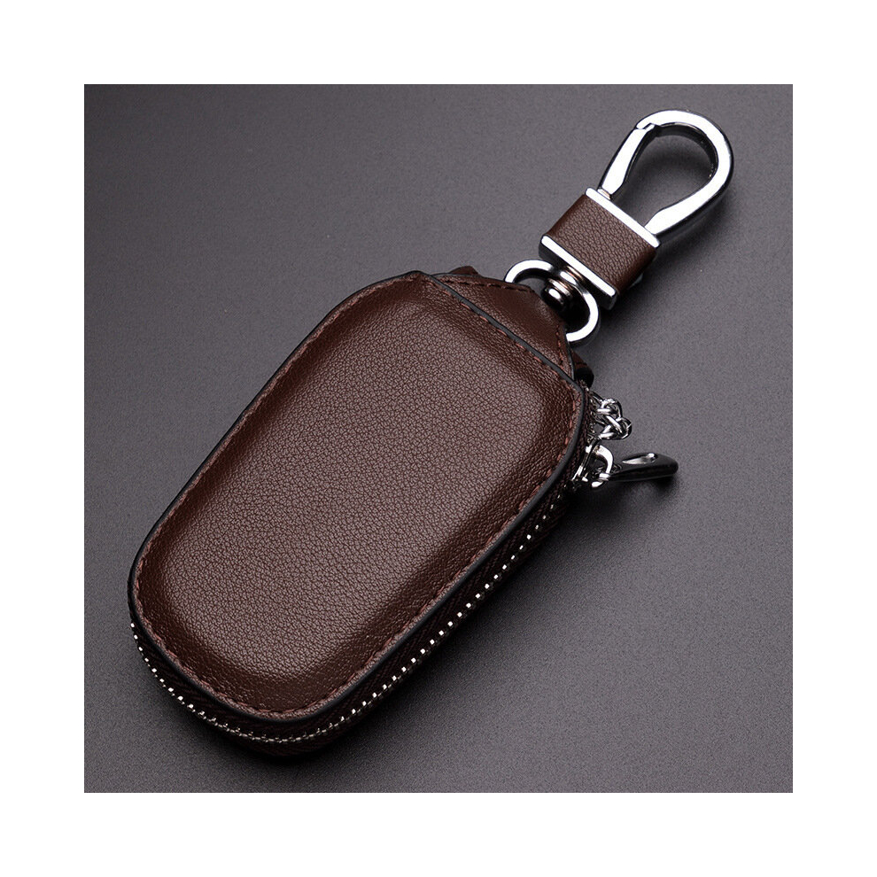 (Coffee) Car Key Case Remote Key Zipper Bag 4754135889509