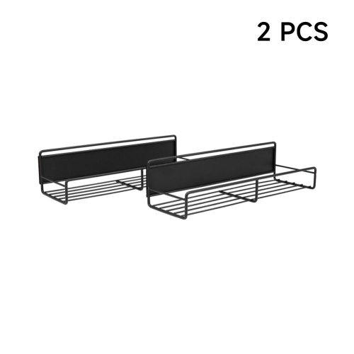 Living And Home 2PCS Magnetic Fridge Storage Shelf with Hooks 2