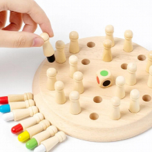 Wooden Desktop Memory Match Chess Game Memory Cognitive Ability Wooden Childrens Early Education Educational Toys