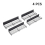Living And Home 4PCS Magnetic Fridge Storage Shelf with Hooks 4