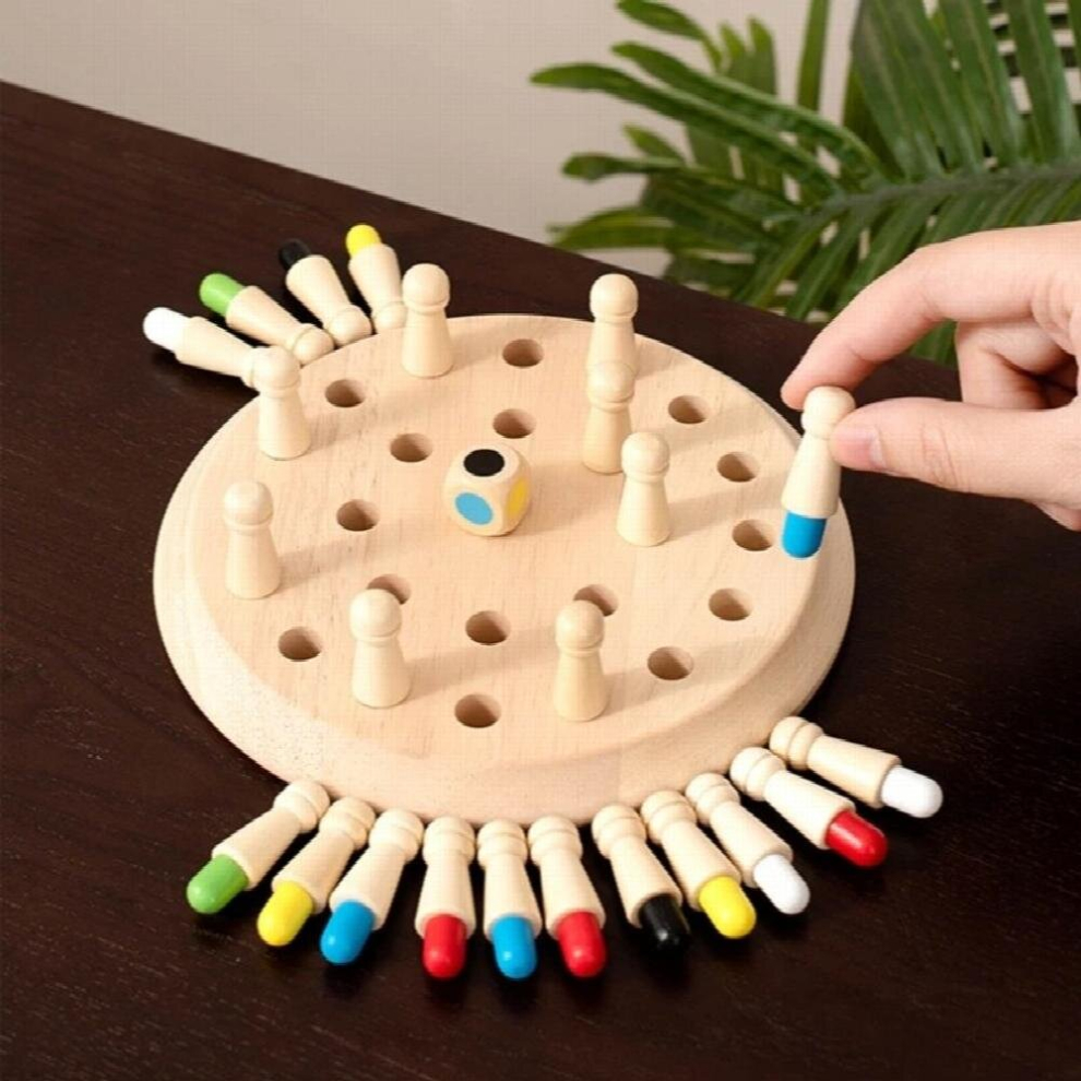 Memory Chess Toy Montessori Board Game Wooden Chess Early Learning Match Toy Instant Memory Training Kids Gift-image-OPC-PCZCNS6-NEW