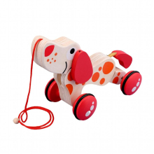 Game Crocodile Dog Pull Along Toy Wooden For Toddlers Indoor Outdoor Dragging Home Garden Gift Over 12 Months Learn Walk