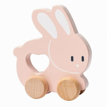 Toddlers Wooden Car Toy Animal on Wheels Vehicle Toy Push and Go First Truck Toy for Baby 12 Months 1 Year Old