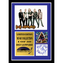 def leppard signed display