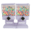 Living And Home (White) Double Square Cereal Dispenser 2