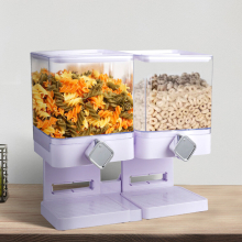 (White) Double Square Cereal Dispenser