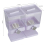 Living And Home (White) Double Square Cereal Dispenser 6