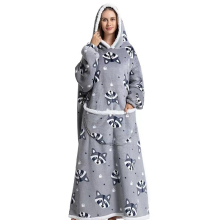 (A23) Slouchy Hooded Slouchy Blanket Sweatshirt Women Warm Sleepwear