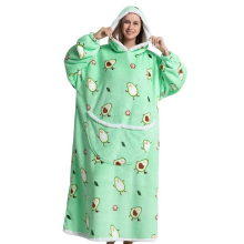 (A25) Slouchy Hooded Slouchy Blanket Sweatshirt Women Warm Sleepwear