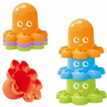Children Interactive Octopus Stacked Cups Tower Toys Cup Stacking Toys Table Games Tool Creative Baby Toddlers Toys
