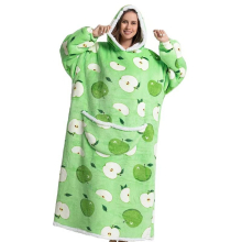 (A29) Slouchy Hooded Slouchy Blanket Sweatshirt Women Warm Sleepwear