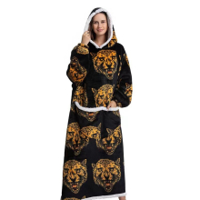(A28) Slouchy Hooded Slouchy Blanket Sweatshirt Women Warm Sleepwear