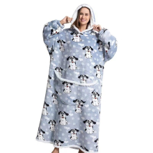(A20) Slouchy Hooded Slouchy Blanket Sweatshirt Women Warm Sleepwear