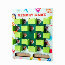 Montessori Memory Match Game Wooden Kids Memory Match Chess Board Early Educational Casual Interaction Game Toy For Kids