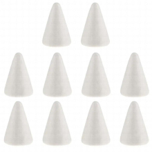 Foam Cones for crafts (13-Pack) Polystyrene, Assorted 4 Sizes 1500mm 2500mm