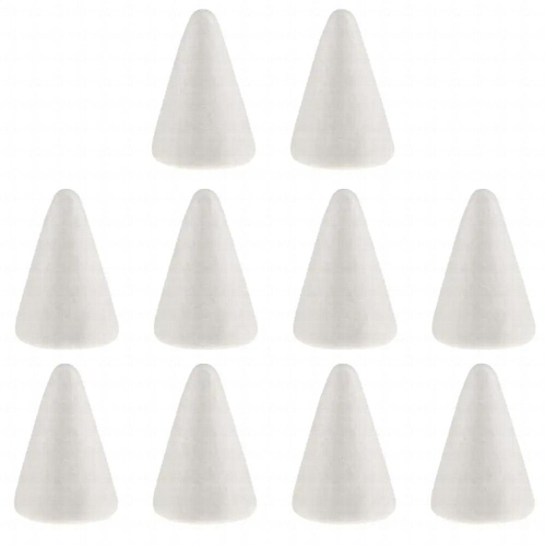 Foam Cones for crafts (13-Pack) Polystyrene, Assorted 4 Sizes 1500mm 2500mm