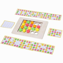 1 Set Kids Board Game Children Interactive Game Toy Adult Family Rolling Finger Ball Educational Wooden Tabletop Puzzle Game Toy