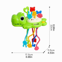 Montessori Pull String Toy Toddler Pull Toy String Toys Recognition Fine Motor Skills Auditory Perception Fine Motor