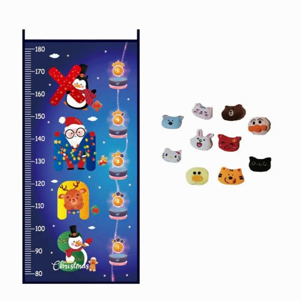 Height Measuring Ruler Jump Toy Height Chart For Kids With Christmas Theme Decoration High Jump Toy Kids Growth Chart Height