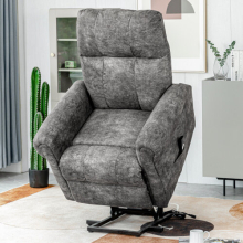 Power Lift Recliner Chair for Elderly- Heavy Duty and Safety Motion Reclining, Gray