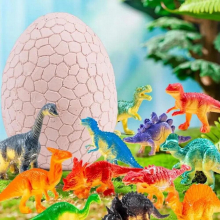 Jumbo Dino Egg Dig Kit With 12 Different Dinosaur Educational Toys For Kids Archaeology Paleontology Science Toy Birthday