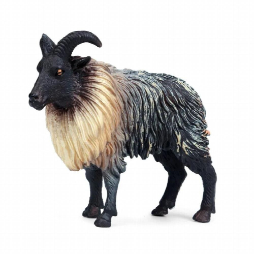 8.5*3*7CM Children Simulation Wild Animal Solid Static Model Sheep Himalayan Sheep Plastic Toy Decoration 1