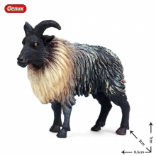 8.5*3*7CM Children Simulation Wild Animal Solid Static Model Sheep Himalayan Sheep Plastic Toy Decoration