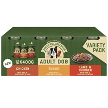 James Wellbeloved Adult Turkey, Lamb and Chicken in Loaf 12 Cans, Hypoallergenic Wet Dog Food, Pack of 1 (12 x 400 g)