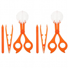 2 Sets Three-Piece Catching Insects Scissors Clip Collector Outdoor Tool Plastic