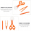 2 Sets Three-Piece Catching Insects Scissors Clip Collector Outdoor Tool Plastic 5