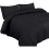 Utopia Bedding Duvet Cover Double with Pillow cases - Soft Microfibre Polyester - Bedding Quilt Cover Set (Black) 2