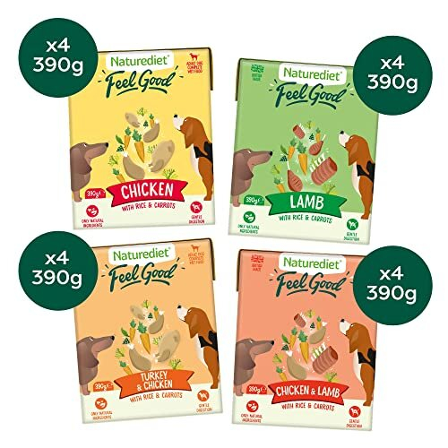 Naturediet NATUREDIET Feel Good Selection Pack Nassfutter komplett, 390 g (16er-Pack) 1